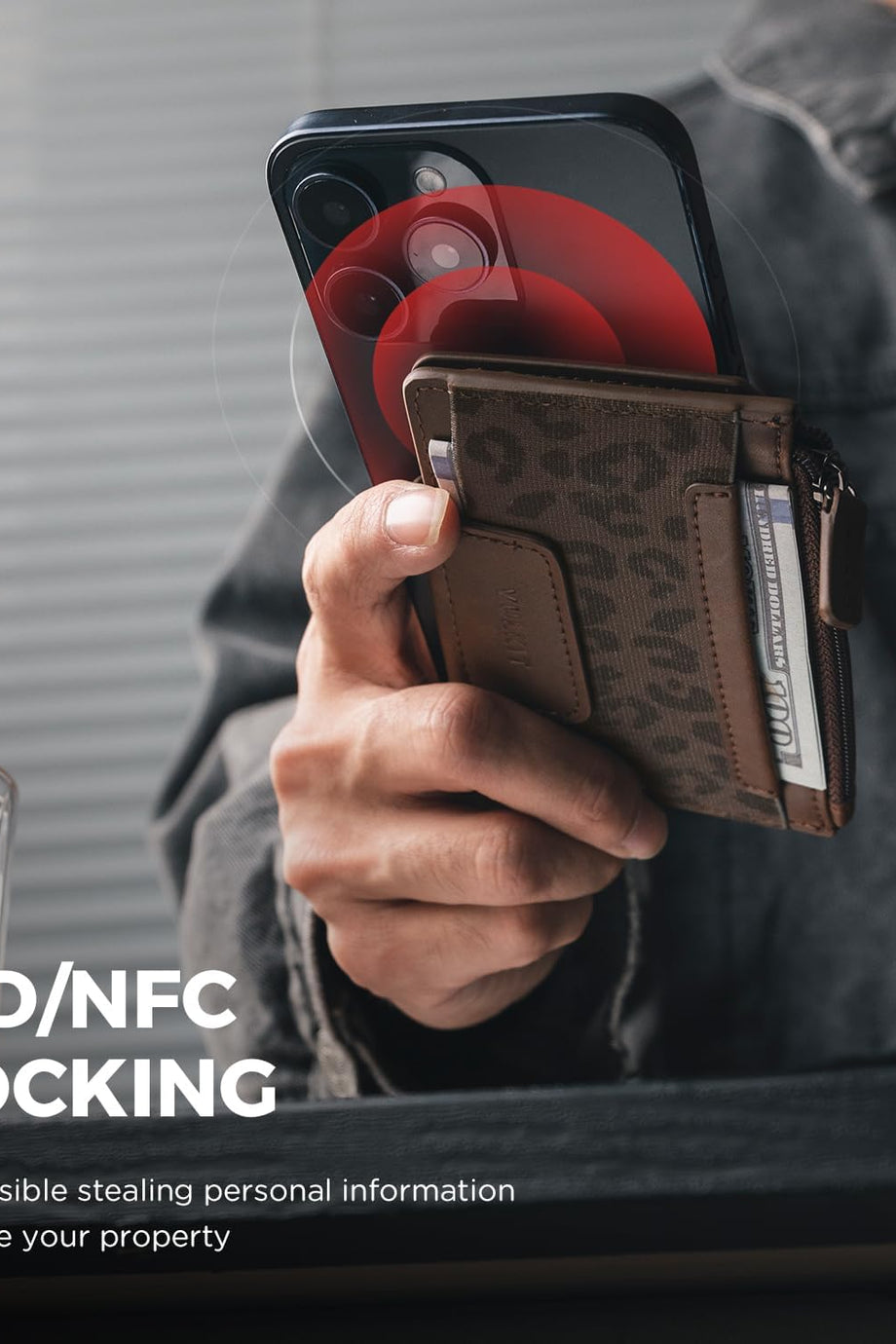 Erkek İnce Pasaport Cüzdan, Hunter Deri, RFID Engelleme, Manyetik Kapaklı