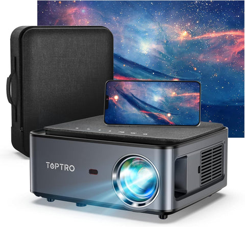 Full HD 5G WiFi Bluetooth Video Projektör,25000 Lumen ile Ev Sineması