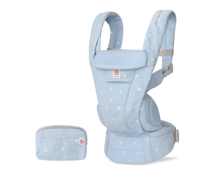 Omni Deluxe 4 Pozisyonlu Ergonomik Kanguru 0-20 kg Serene Blue Flowers