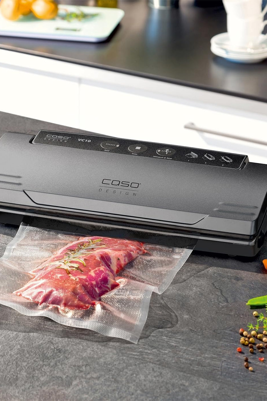 VC10 Plus Vakum Makinesi 50 Torbalı 30 cm Kaynaklı Sous Vide Uyumlu Kompakt Cihaz