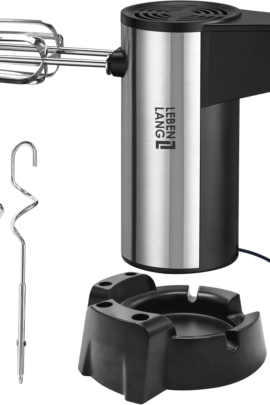 400W El Mikseri, 5 Hız Seviyesi, Turbo Modu, Stand Tutucu ve Paslanmaz Çelik Aksamlı