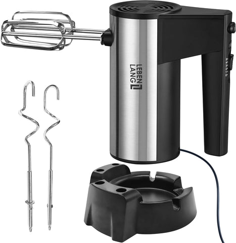 400W El Mikseri, 5 Hız Seviyesi, Turbo Modu, Stand Tutucu ve Paslanmaz Çelik Aksamlı