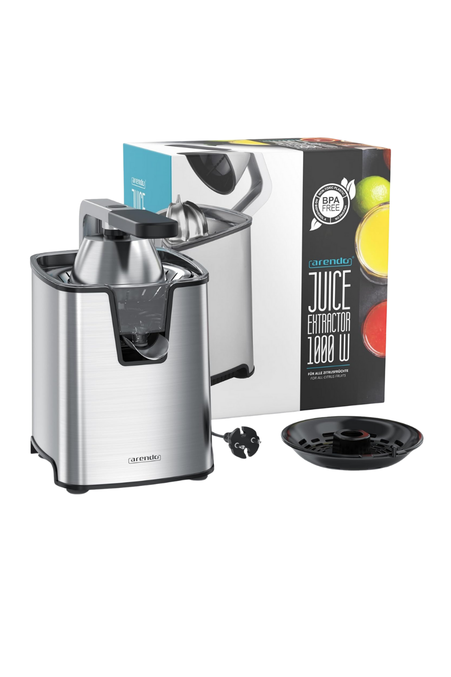 1000W Elektrikli Paslanmaz Çelik Narenciye Sıkacağı Portakal & Greyfurt