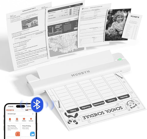 ITP02 Bluetooth Termal Yazıcı, A4, 203 DPI, Android & iOS Uyumlu, Mürekkepsiz