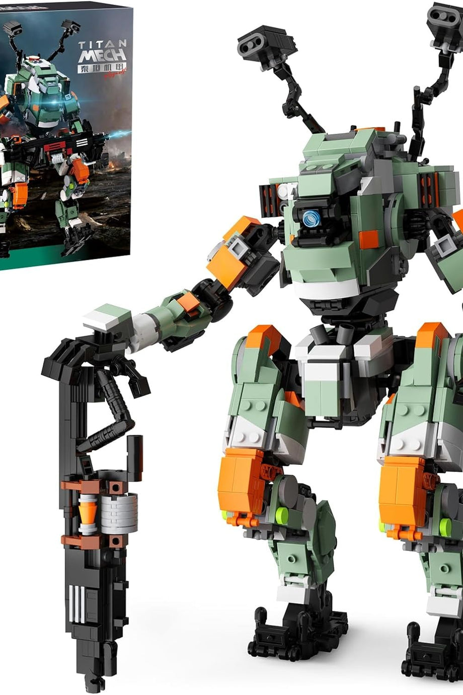 Titan BT Mecha Robot Yapım Seti, 1057 Parça, Yetişkinler ve Çocuklar İçin Yaratıcı Technic Robot Kit