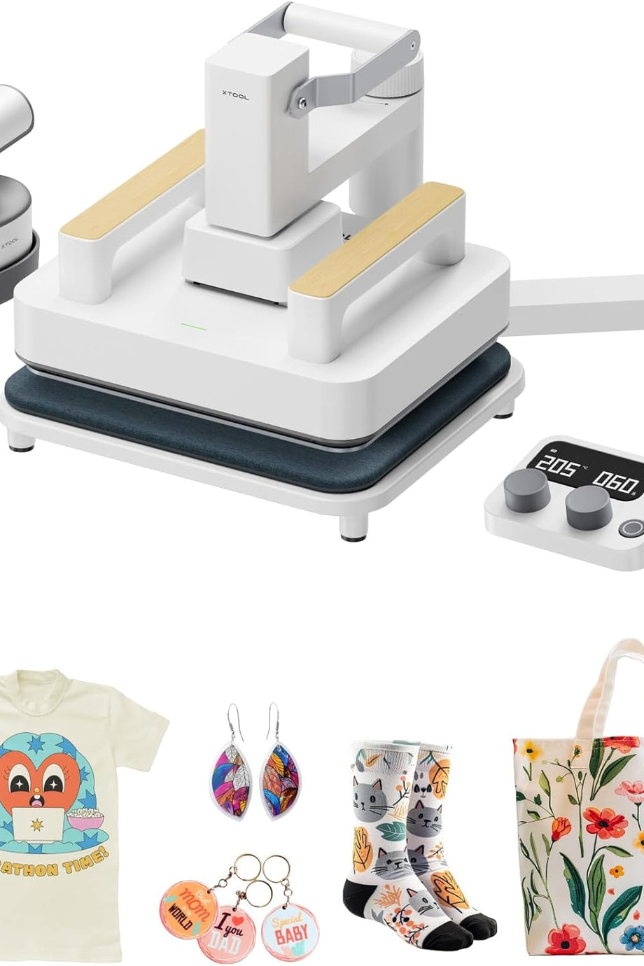 3'ü 1 Arada Isı Pres Takımı, Akıllı Pres, Kontrol Pod'u ve Taşınabilir Mini Ütü Presi ile