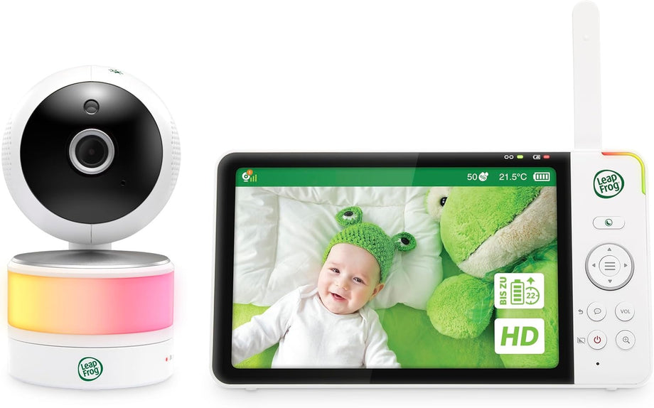 LF920 Bebek Kamerası, Renkli Gece Görüşü, 7", 720p, 360° Dönme, 8X Zoom, Sıcaklık Humidite Sensörü