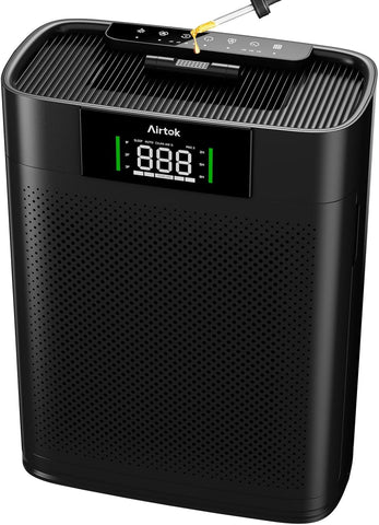 HEPA Hava Temizleyici, 1300 ft², PM2.5 Sensörlü, Alerji ve Koku Karşıtı
