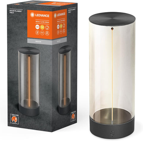Manyetik Filament LED Lamba Dokunmatik Dimmer, 2700K Sıcak Işık, Taşınabilir USB Şarjlı