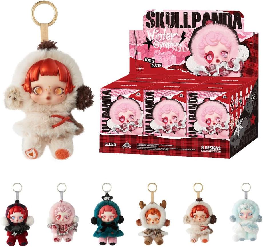 SKULLPANDA Winter Symphony Serisi Pelüş Figürler, Tam Set, Aksiyon & Koleksiyon Figürleri