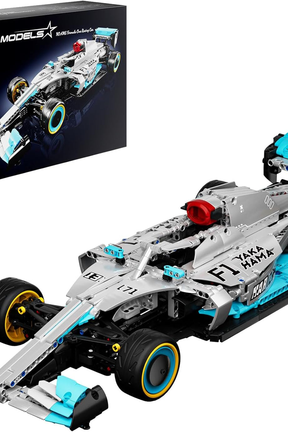 Uzaktan Kumandalı Formula 1 Yarış Arabası Yapı Taşları AMG F1, 1257 Parça