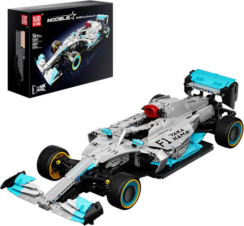 Uzaktan Kumandalı Formula 1 Yarış Arabası Yapı Taşları AMG F1, 1257 Parça