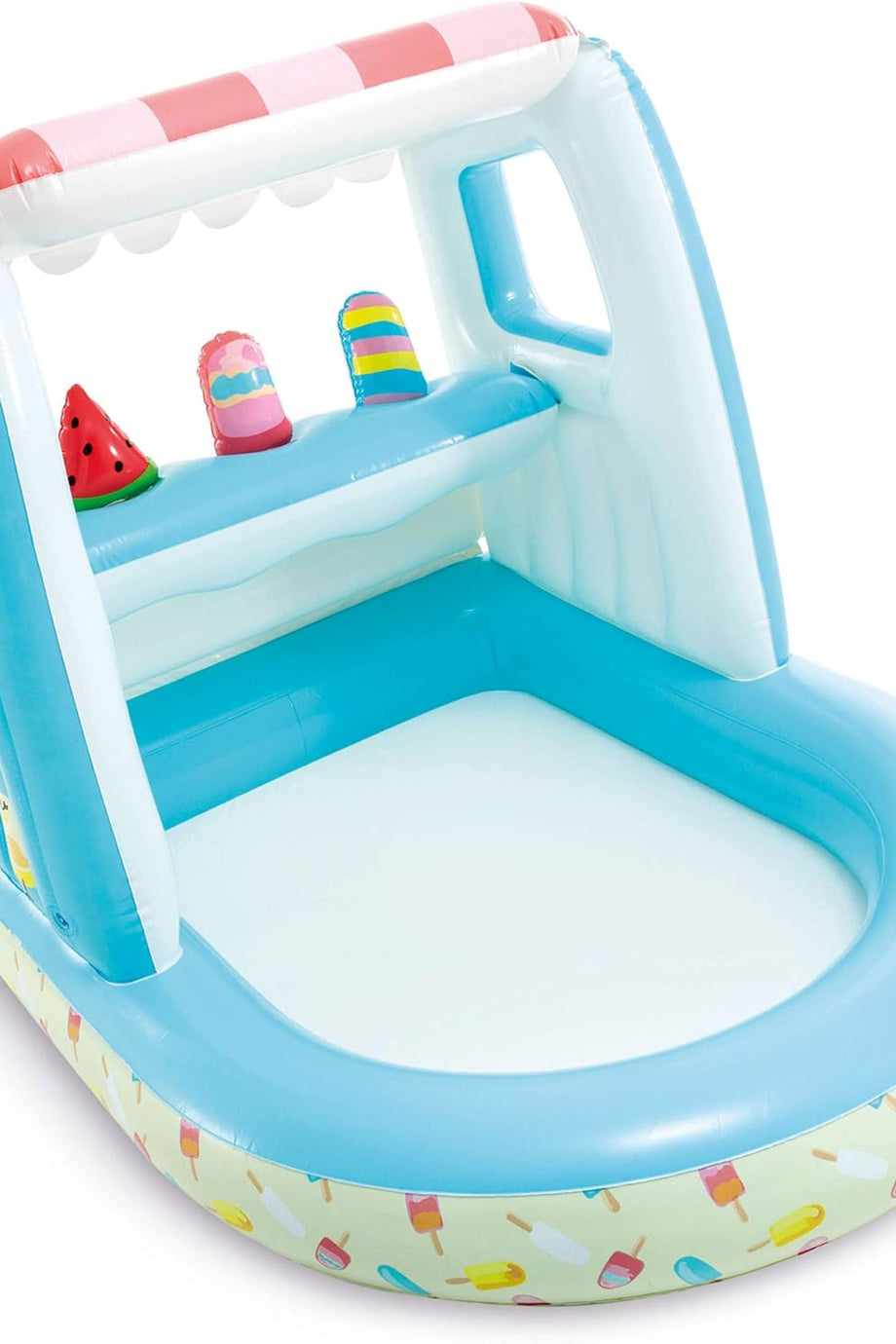 Dondurma Standı, Şişirilebilir Oyun Evi ve Havuz, 2-6 Yaş İçin Eğlenceli Su ve Oyun Keyfi