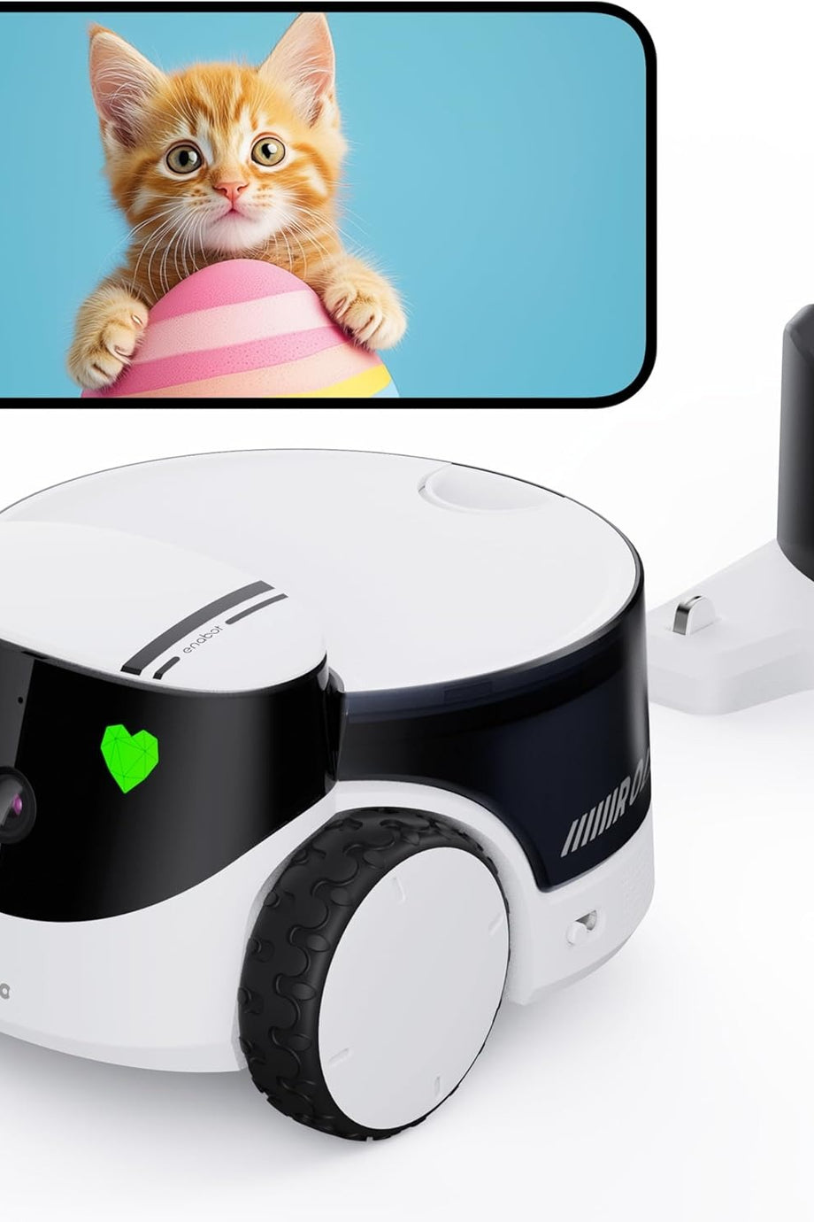EBO ROLA PetPal 2.5K Kedi Kamerası, Gece Görüşlü, 2 Yönlü Sesli Görüşme ve Depolama Modülü