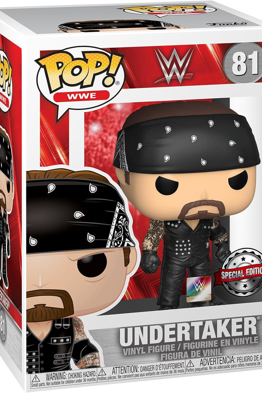 Pop! WWE 81: Boneyard Undertaker, Koleksiyon Figürü, Resmi Ürün