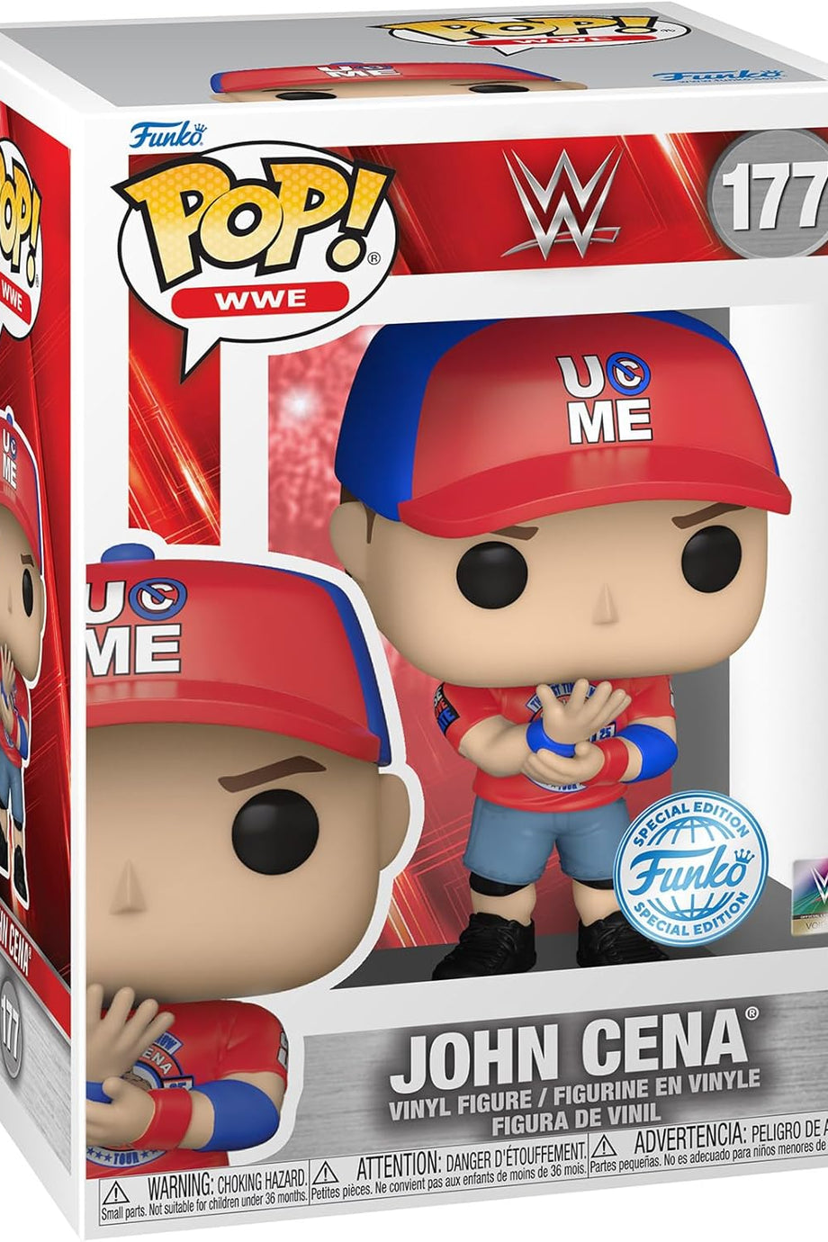 POP! WWE John Cena (Can't See Me) Koleksiyon Figürü 9,5 cm