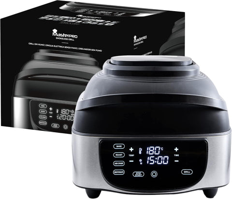 Dijital Dumansız Izgara, 1800W Güç, 5 Fonksiyon, 7 Litre Kapasite