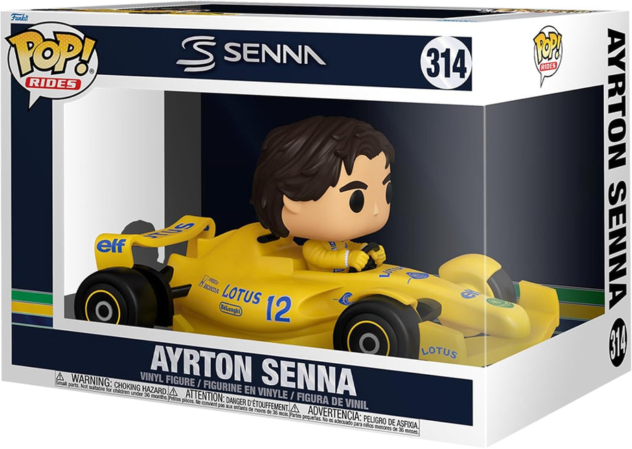 POP! Rides Super Deluxe: Ayrton Senna, Lotus Aracı ile Koleksiyonluk Vinil Figür