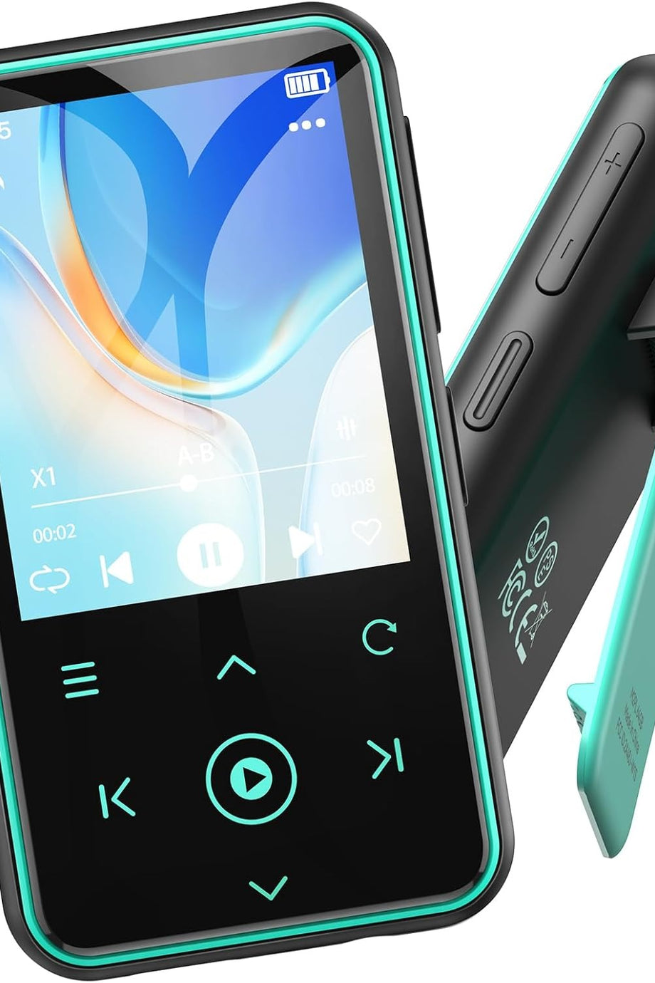 64GB Bluetooth 5.3 MP3 Çalar Klipsli, 1.8" Ekranlı, FM Radyo ve Pedometreli