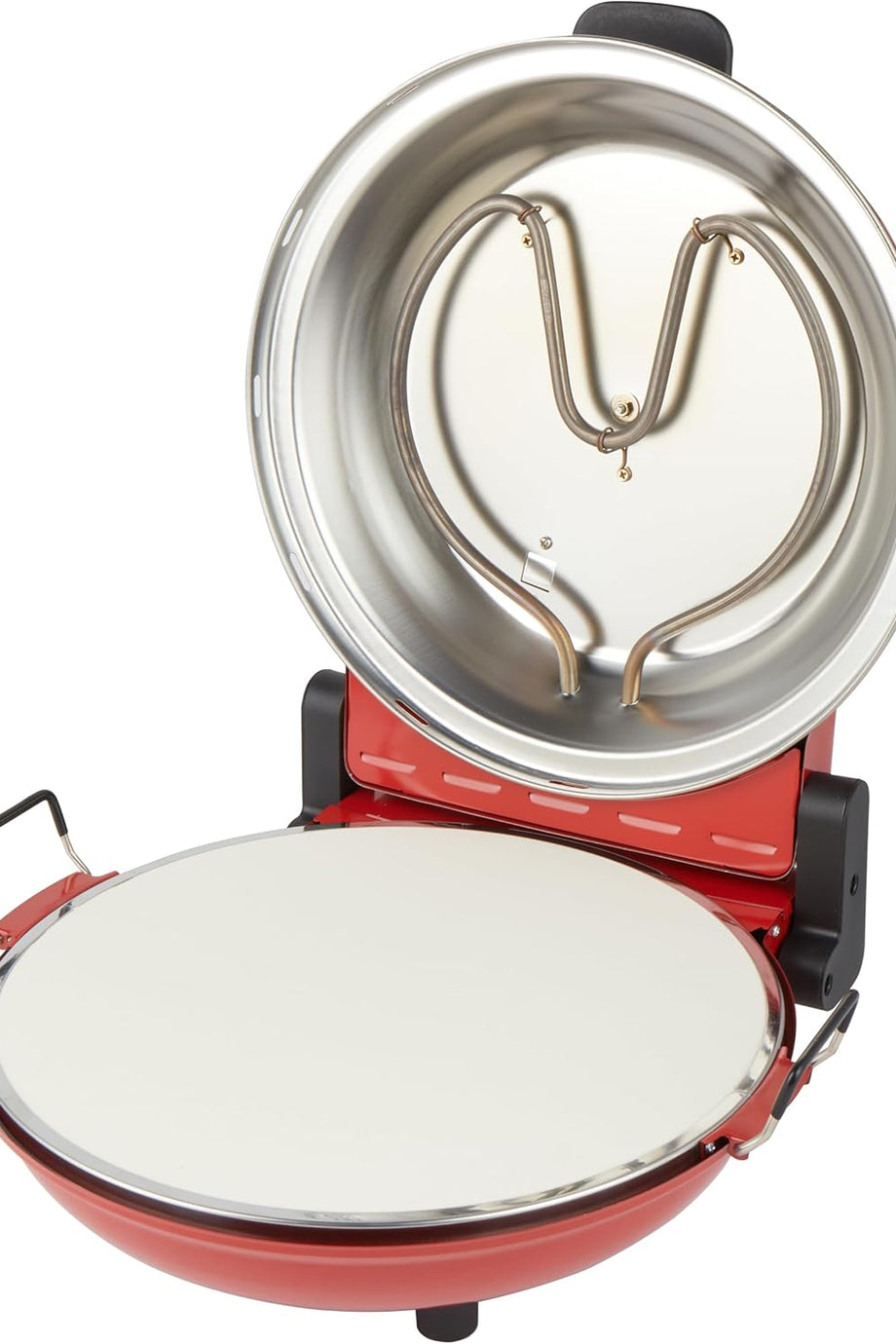 12'' Taş Tabanlı Elektrikli Pizza Fırını, 1200W, 5 Isı Ayarı, 380°C