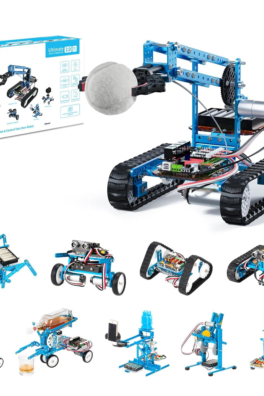 mBot Ultimate 10'u 1 Arada Programlanabilir Robot Kiti, Arduino & Raspberry Pi Uyumlu