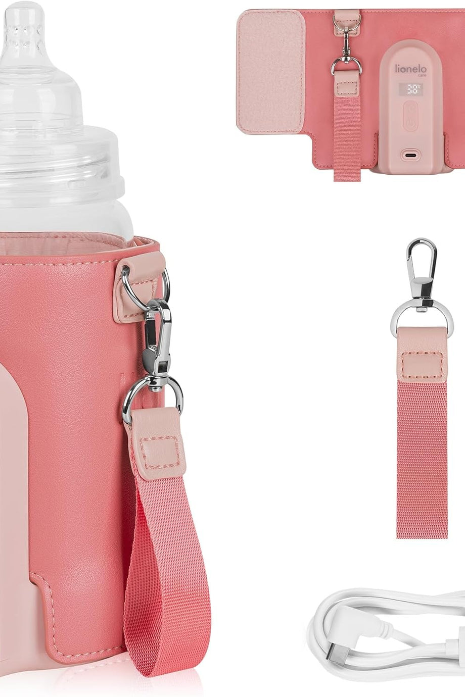 Thermup Go Evo Taşınabilir Biberon Isıtıcı, 38-50°C Arası 5 Sıcaklık Seçeneği, USB-C Şarj, LCD Ekran