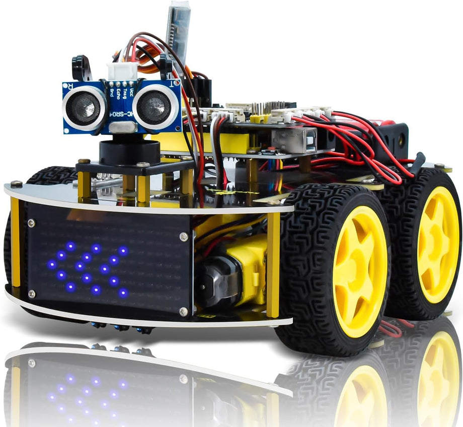 4WD Programlanabilir Akıllı Araba Robot Başlangıç Öğrenme Kiti