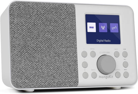MD3 DAB/DAB+/FM Dijital Radyo, Bluetooth Hoparlör, Çalar Saat, 40 Ön Ayarlı Kanal