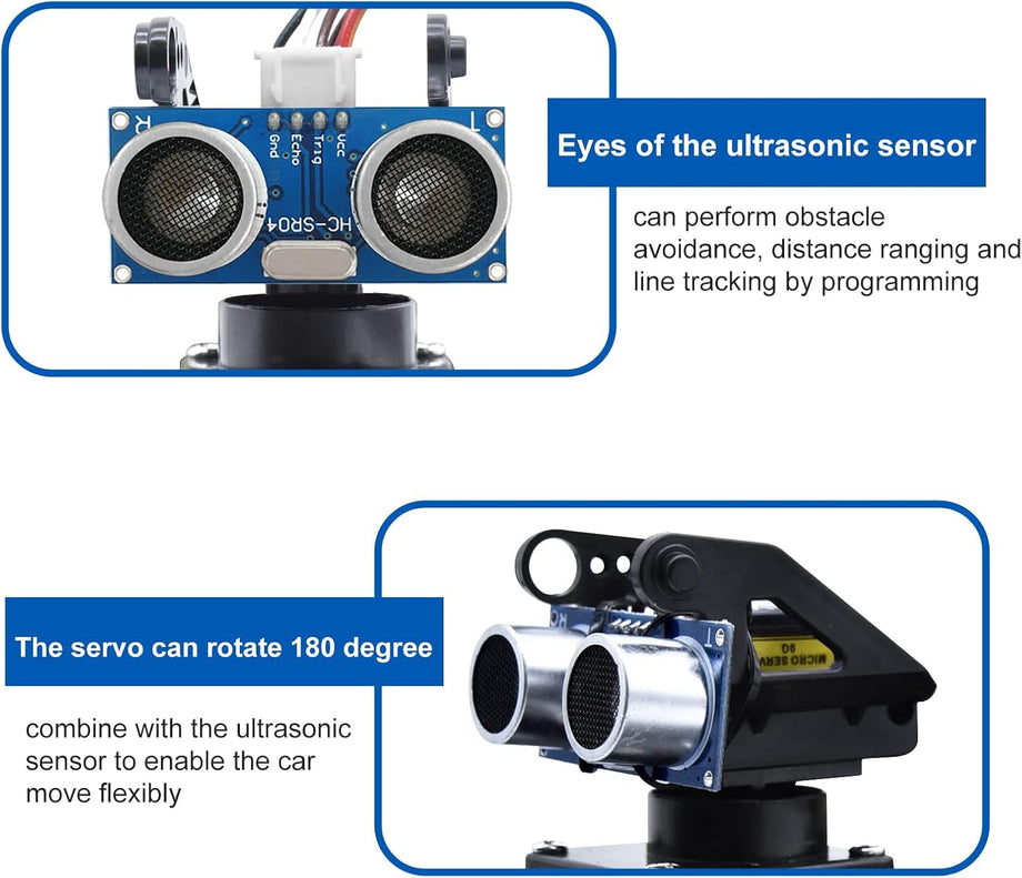 4WD Programlanabilir Akıllı Araba Robot Başlangıç Öğrenme Kiti