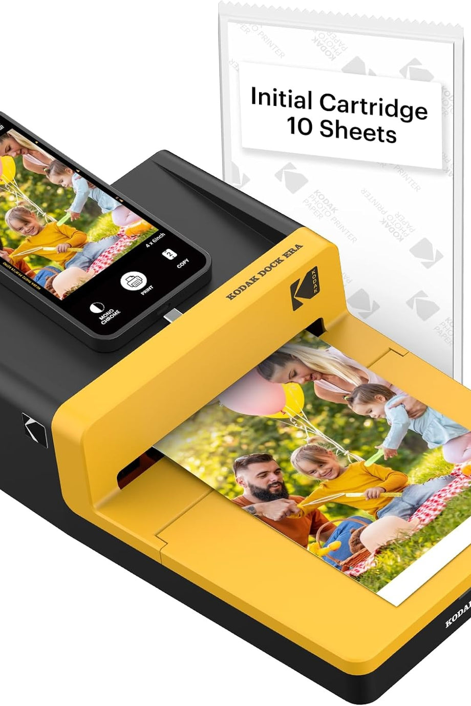 Dock ERA 4PASS Mobil Fotoğraf Yazıcı 10x15 cm Bluetooth Bağlantılı, 10 Adet Fotoğraf, Retro Tasarım