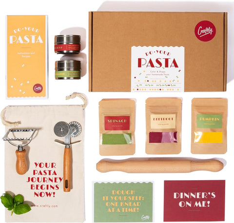 Do Your Pasta DIY Makarna Yapma Kiti Gourmet Makarna Seti, Başlangıç ve Deneyimli Şefler İçin
