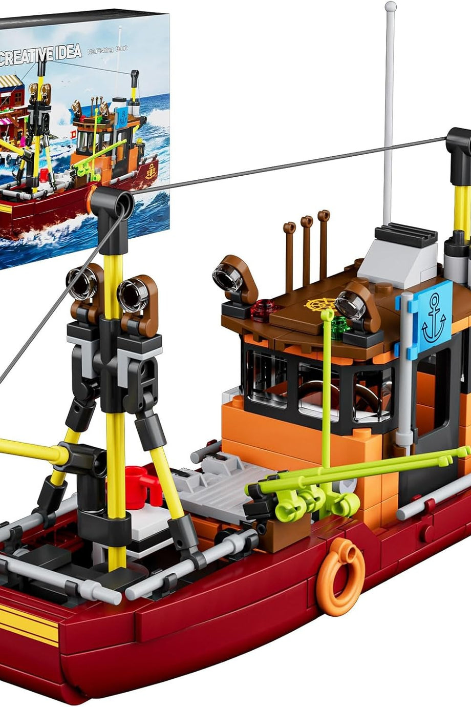 10135 Port Clamping Blocks Balıkçı Teknesi Yapı Blokları Oyuncağı 403 Parça