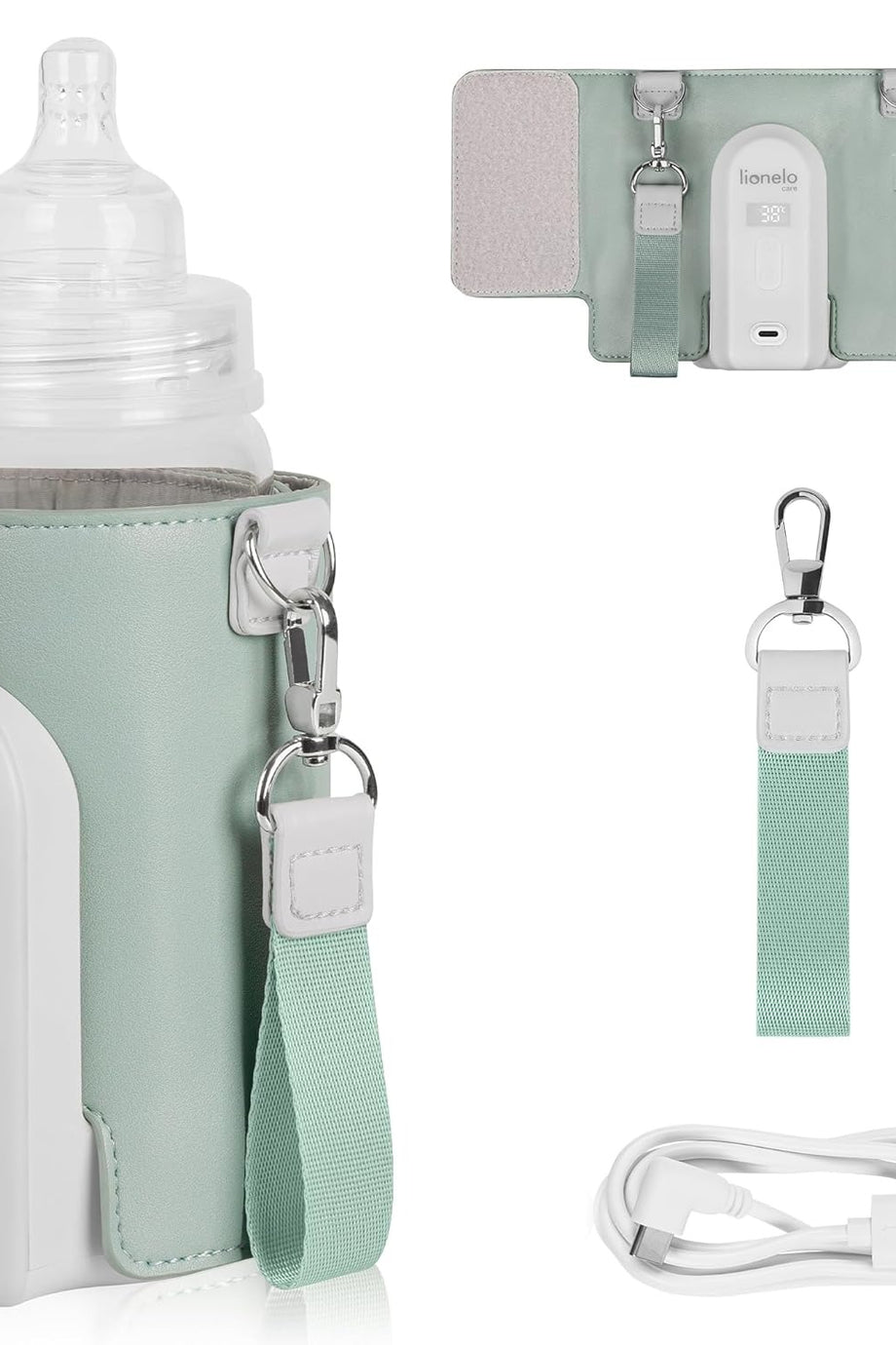 Thermup Go Evo Taşınabilir Biberon Isıtıcı, 38-50°C Arası 5 Sıcaklık Seçeneği, USB-C Şarj, LCD Ekran