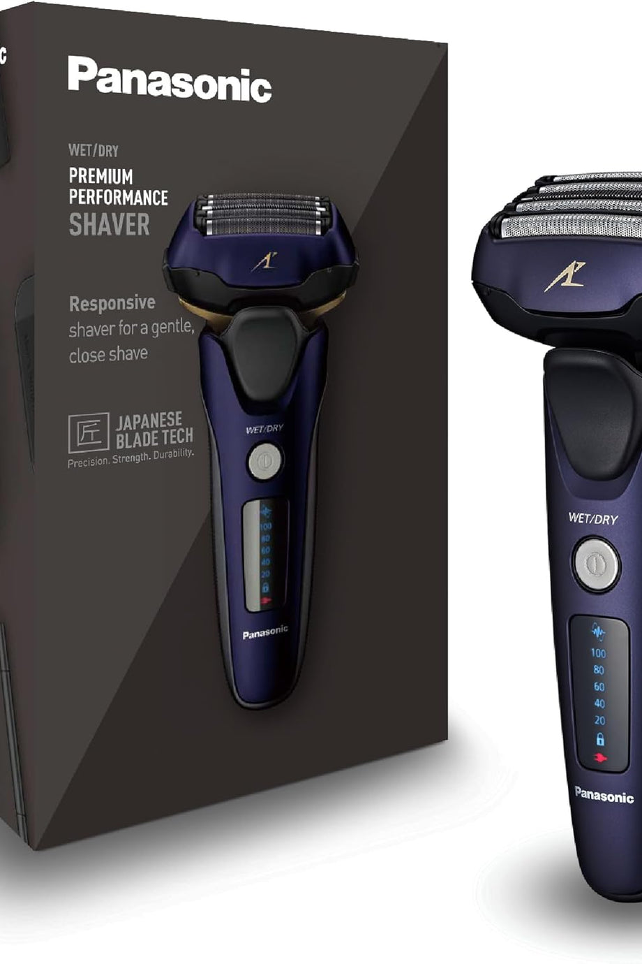 Islak/Kuru Tıraş Makinesi,Akıllı Sakal Sensörü, 5 Bıçak, Ultra Hızlı Motor, Su Geçirmez