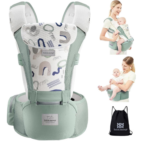6'sı 1 Arada Ergonomik Bebek Taşıyıcı, Air Mesh, 0-36 Ay