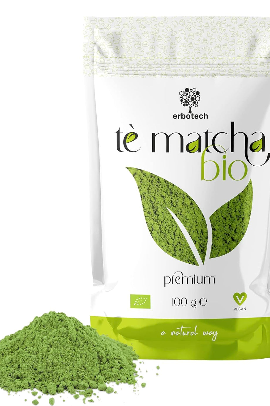 Organik Matcha Çayı 100 g Japon Yeşil Çayı Tozu Smoothie ve Tatlılar İçin