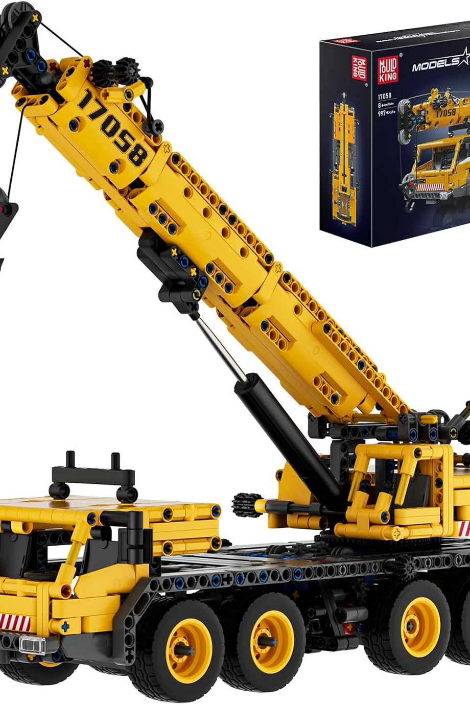 Technik 17058 Mekanik Vinç Yapı Taşları Seti, 997 Parça