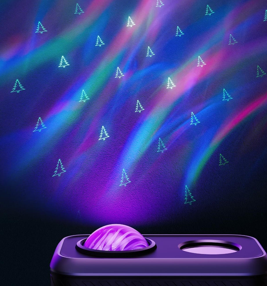 Açık Hava Lazer Projektörü,Aurora Kuzey Işıkları, 16 RGB Modu, 50+ Şenlikli