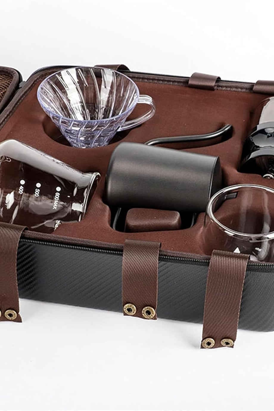 Kamp Kahve Makinesi Seti, Taşınabilir Pour Over Kahve Seti, Manuel Öğütücü & Filtre