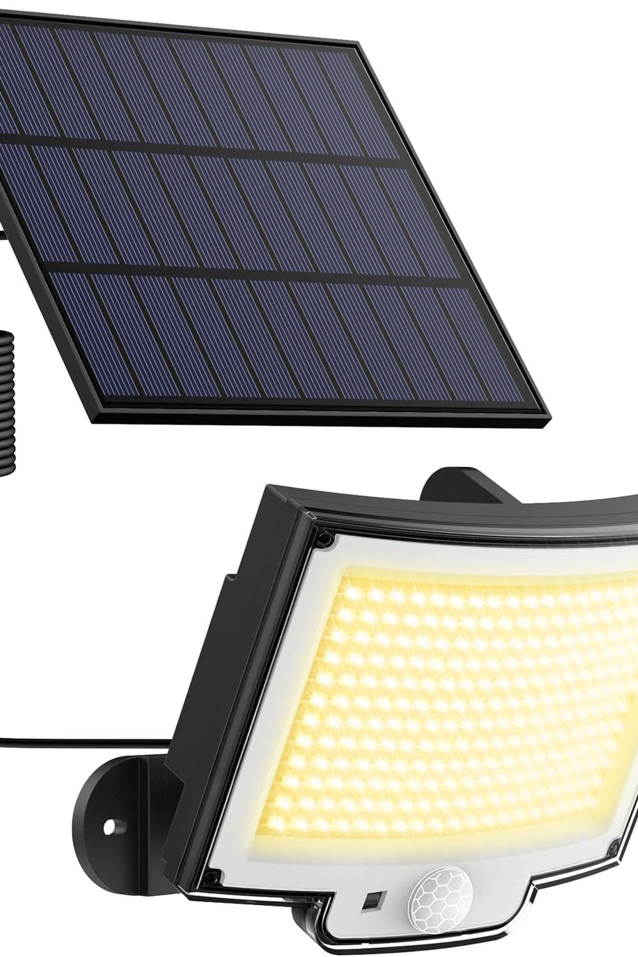 228 LED Solar Dış Mekan Işıkları, 270° Aydınlatma, IP65 Su Geçirmez, 3 Modlu, Geniş Güneş Paneli