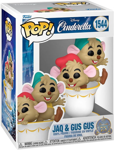 Pop! Disney Cinderella 75. Yıl Gus Gus J & G in Cup Vinil Figür 9,5 cm