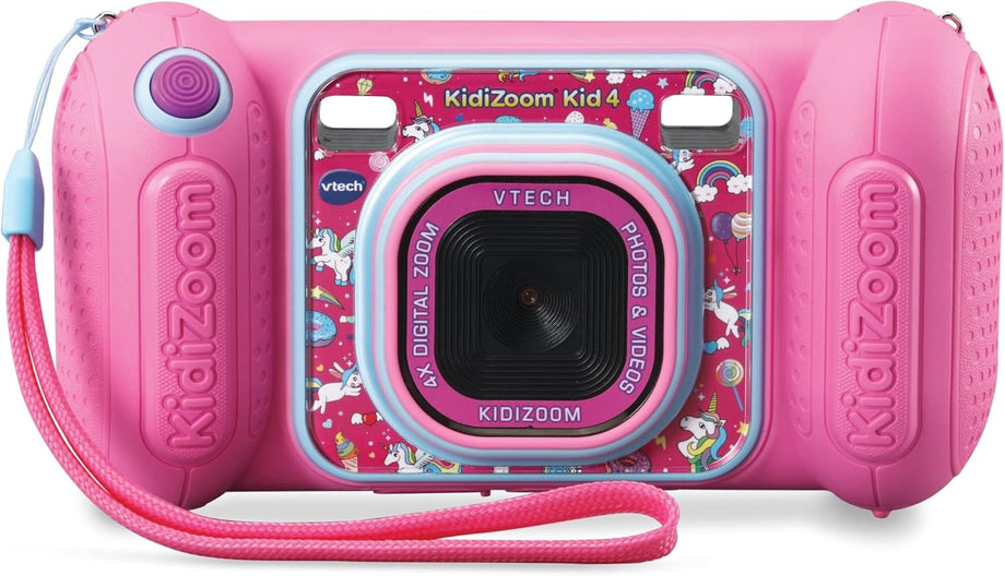 KidiZoom Kid 4 Pembe Çocuk Kamerası, Oyunlar ve Ebeveyn Kontrolü, 4-8 Yaş İçin