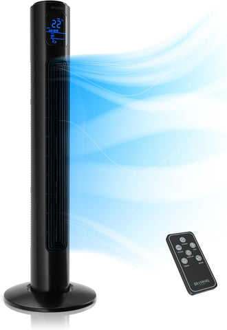 Uzaktan Kumandalı Kule Vantilatör 96 cm, Sessiz, 3 Mod, Zamanlayıcı, LED Ekranlı