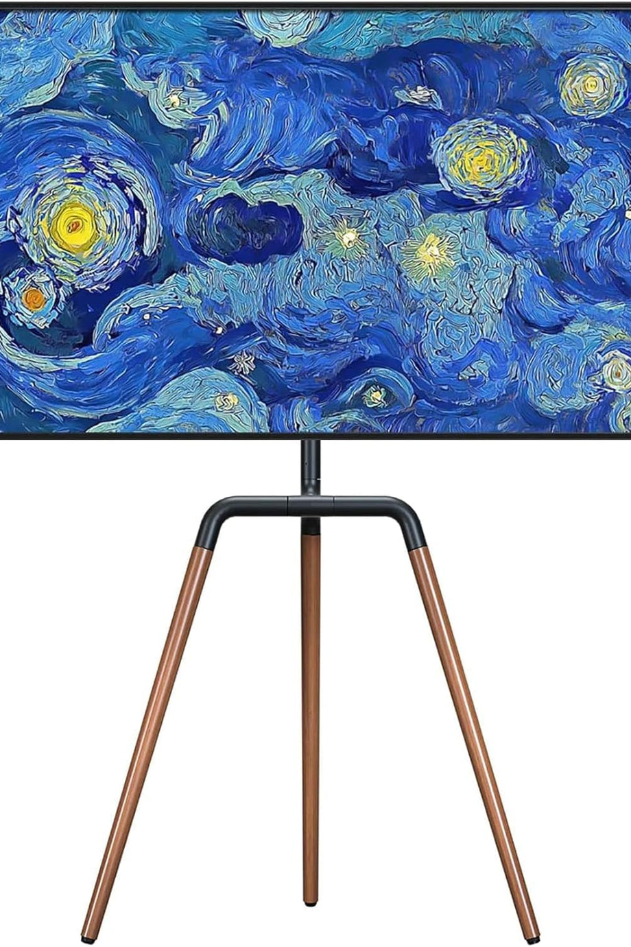 Modern TV Zemin Standı, 180° Döner Şövale Tripod Tasarım, 47-65 İnç Kavisli ve Düz Ekranlar için