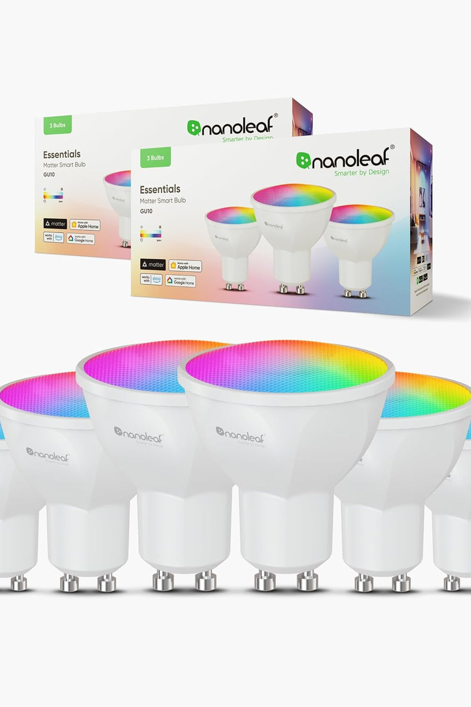 Matter Essentials 6'lı GU10 Akıllı LED Ampul Seti, RGBW, Thread & Bluetooth