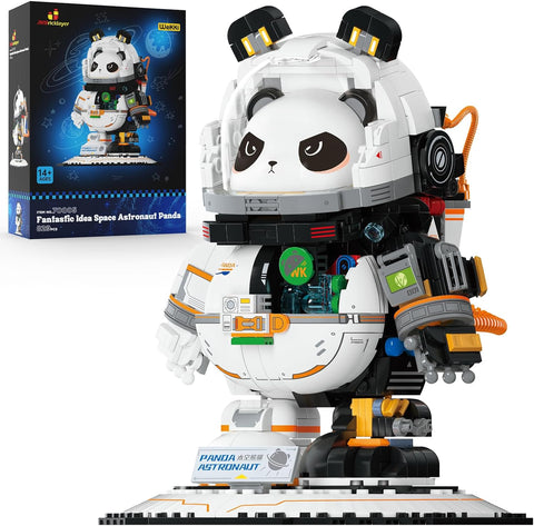Panda Uzay Adamı Yapım Seti, Astronot Hayvan Modeli, 829 Parça