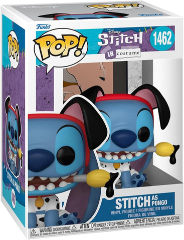 POP! Disney: Stitch Kostüm Pongo 101 Dalmaçyalı Lilo and Stitch Vinil Figür, 9,5 cm