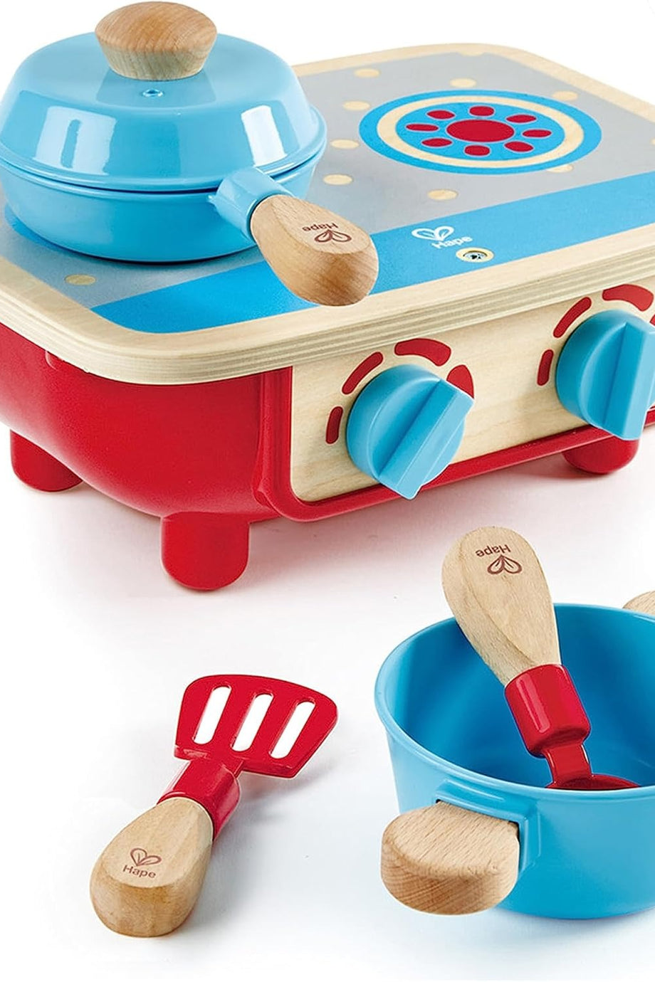 E3170 Ahşap Ocak Mutfak Seti 18 Ay ve Üzeri Çocuklar İçin