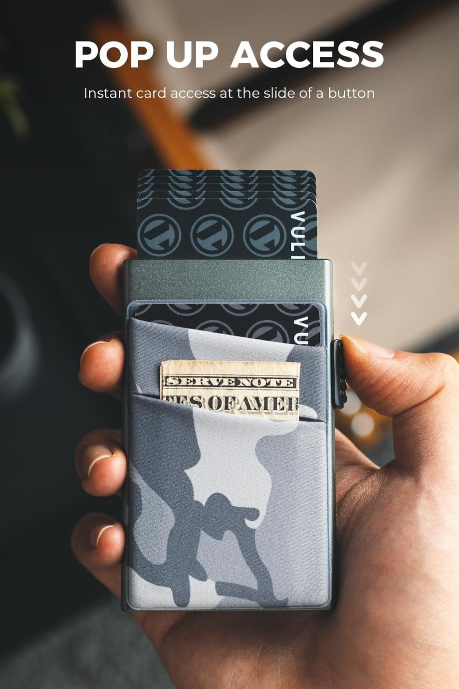 Metal Pop Up Kartlık, RFID/NFC Korumalı