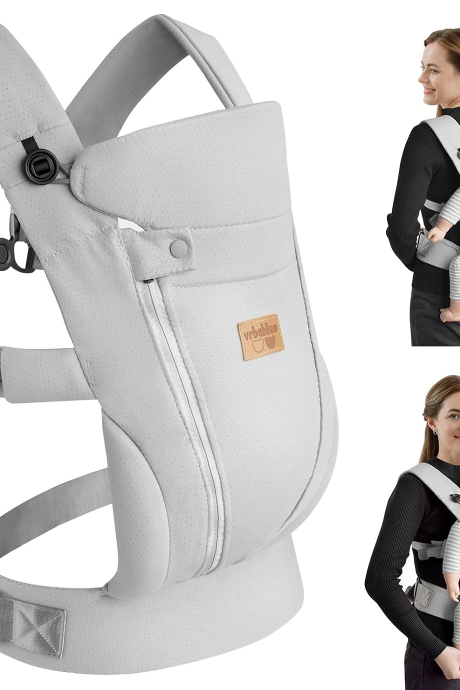Bebek Taşıyıcı, Ergonomik, Ayarlanabilir Bel Desteği, Hafif ve Nefes Alabilir, Yeni Doğanlar İçin
